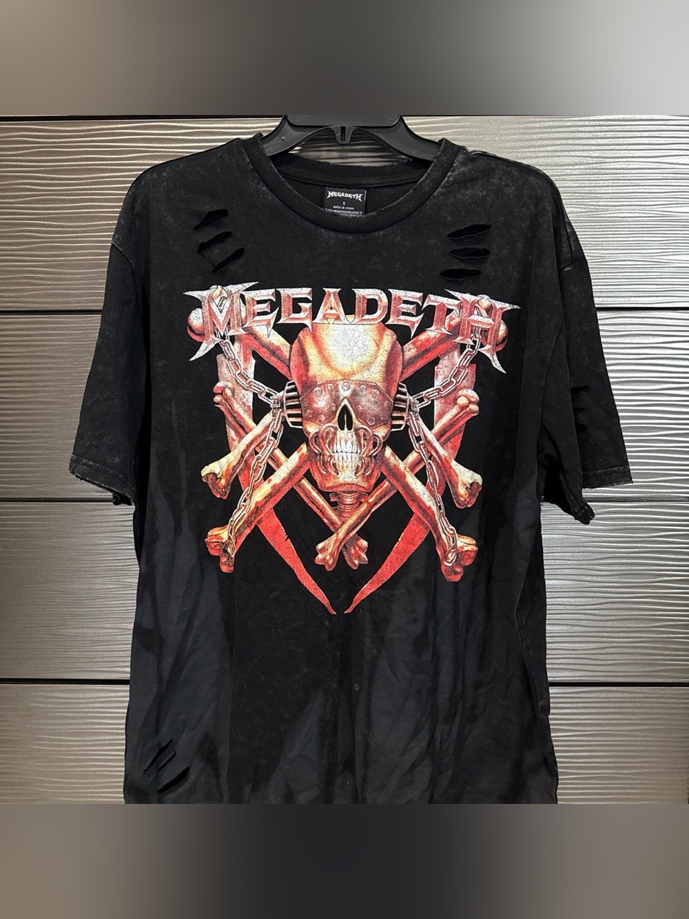 Unisex Black Megadeath Band Tee
